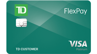 TD FlexPay Credit Card card